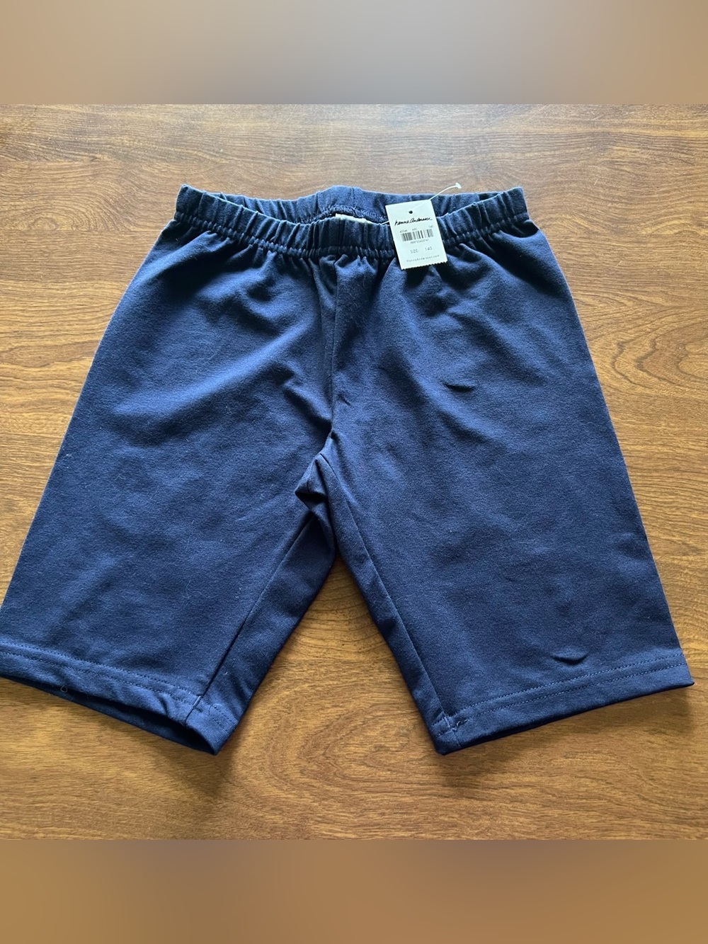 Hanna Andersson Navy Blue Pull-On Bike Shorts Boys Girls Unisex NWT Size 140
